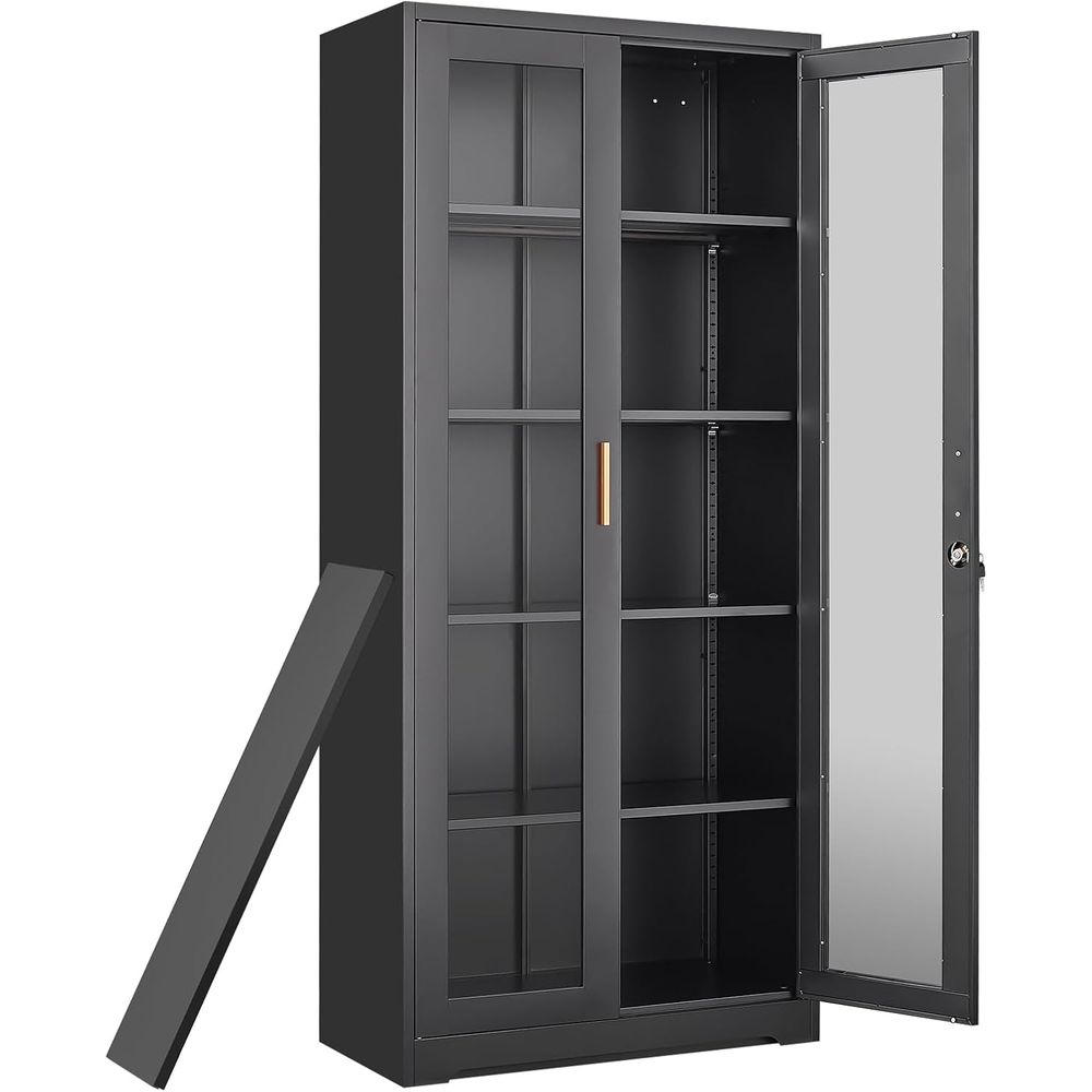 Glass Cabinet Display - Vitrine à curiosités avec porte en