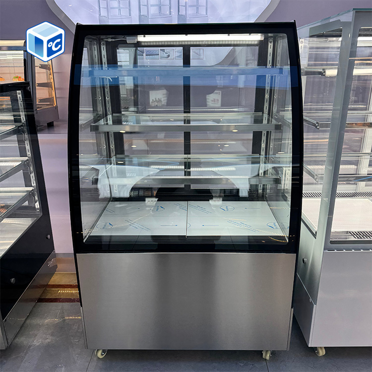 Glass Cabinet Display - Vitrine Réfrigérée Commerciale à 2 Niveaux