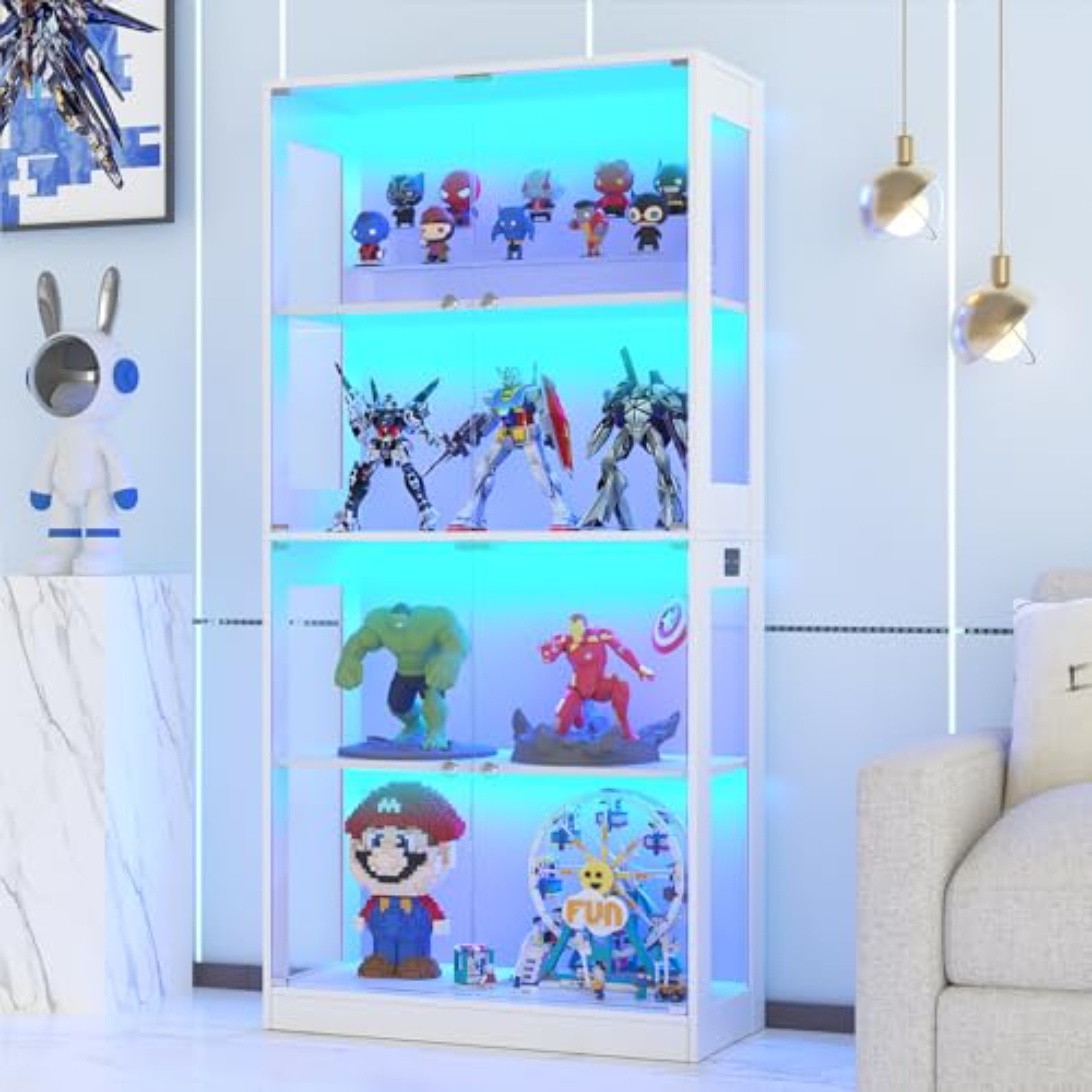 Glass Cabinet Display - Vitrine de présentation de 65 pouces