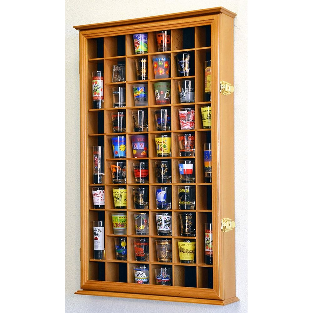 Glass Cabinet Display - Présentoir mural pour 54 verres à