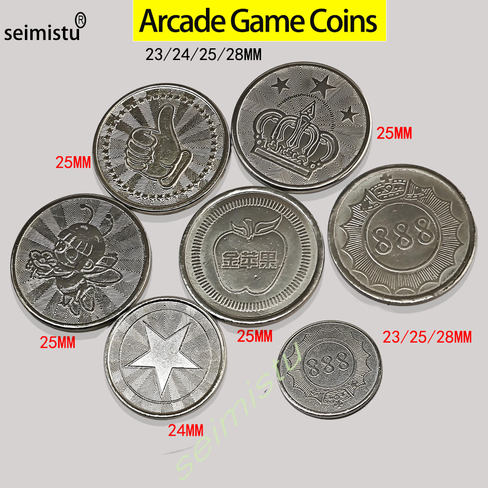 Arcade Ticket Machine - 100 pièces en acier inoxydable 23/24/25mm