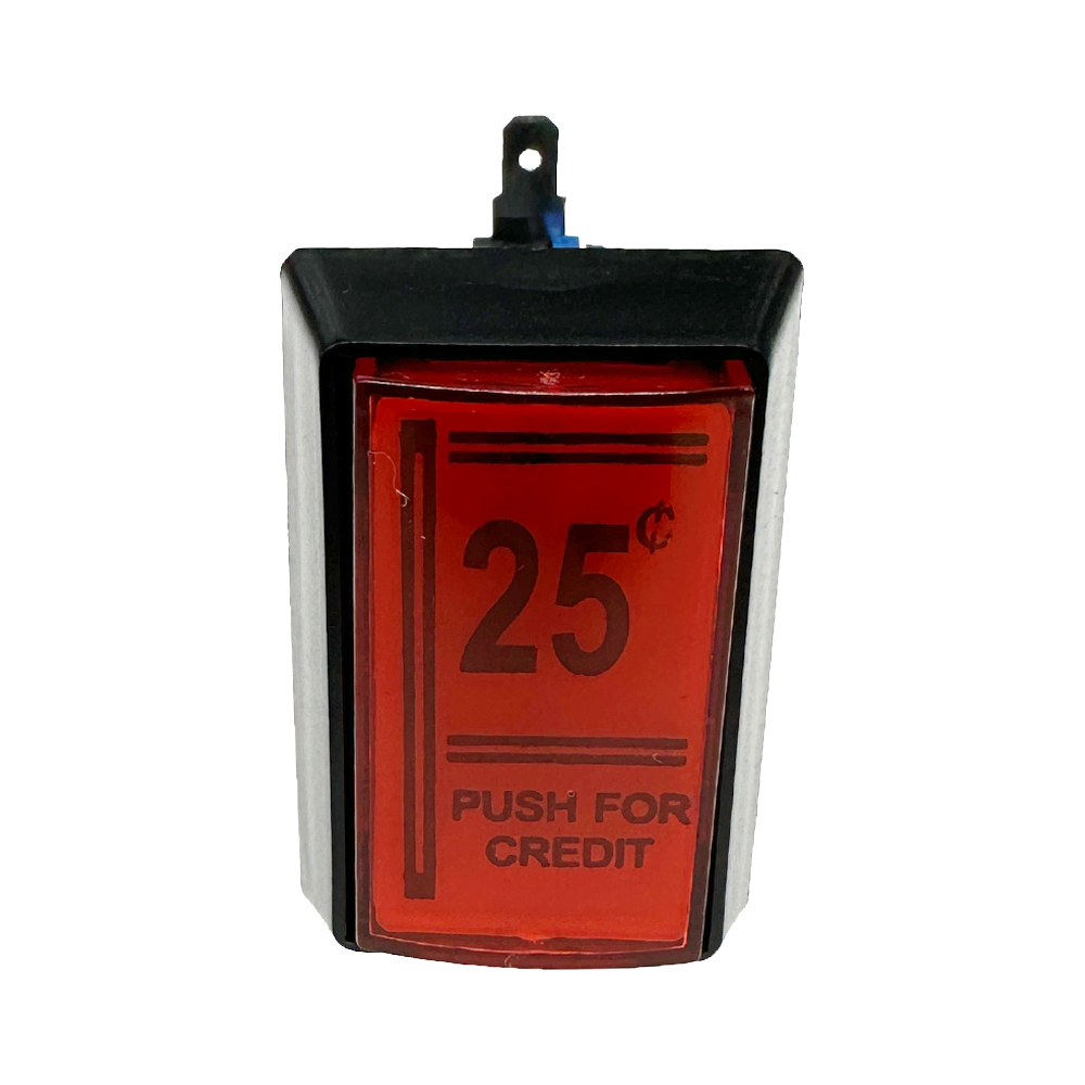 Coin Pusher Machine - 1 pièce 25 cents bouton rectangulaire