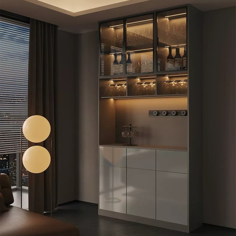 Meuble de rangement de luxe lé - Glass Cabinet Display avis et prix