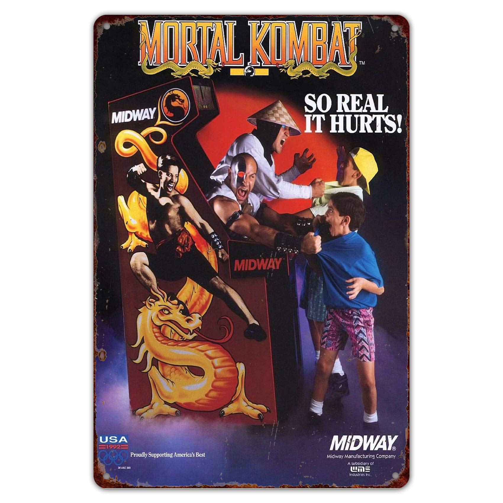 Panneau en métal vintage 8 po  - Arcade X avis et prix