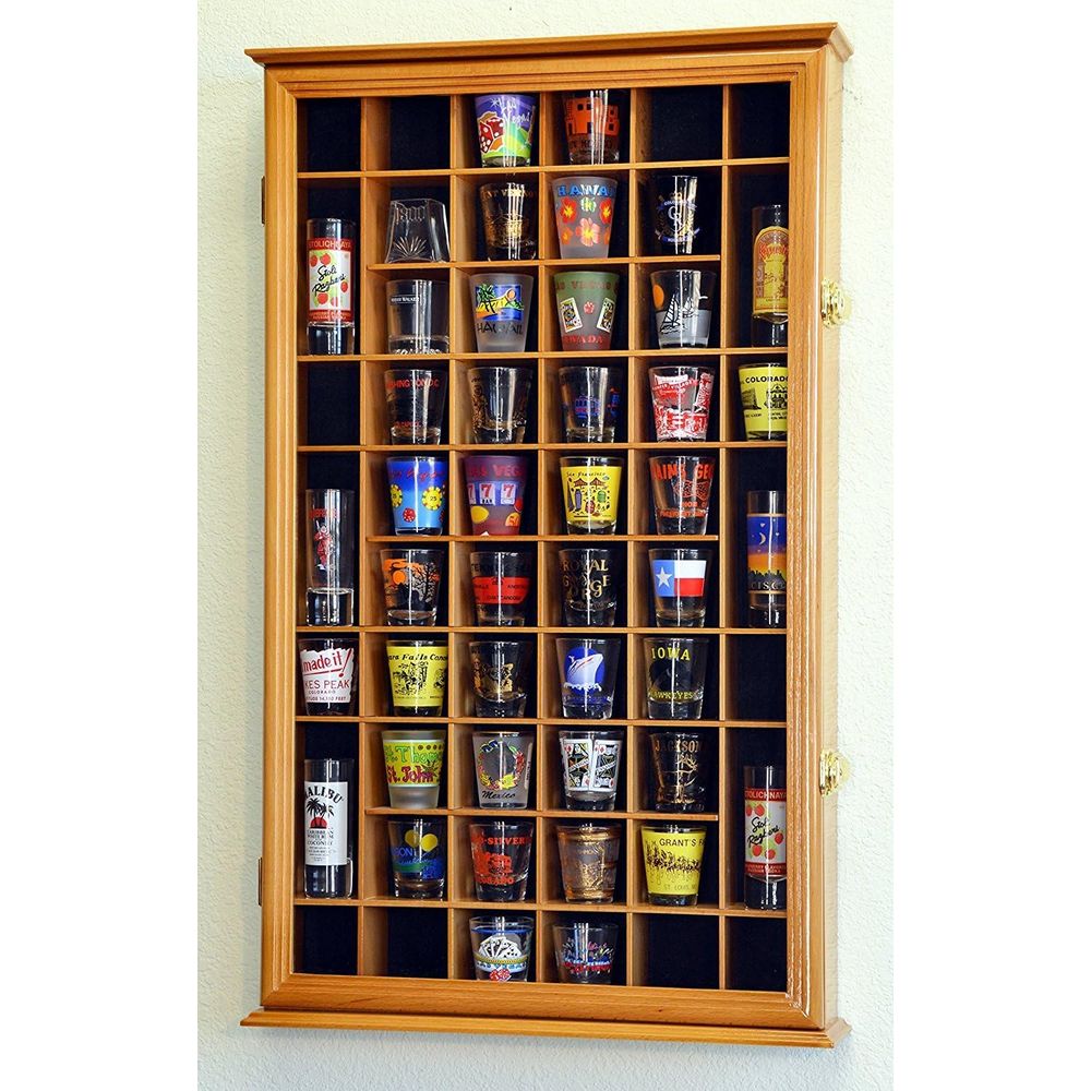 Présentoir mural pour 54 verre - Glass Cabinet Display avis et prix