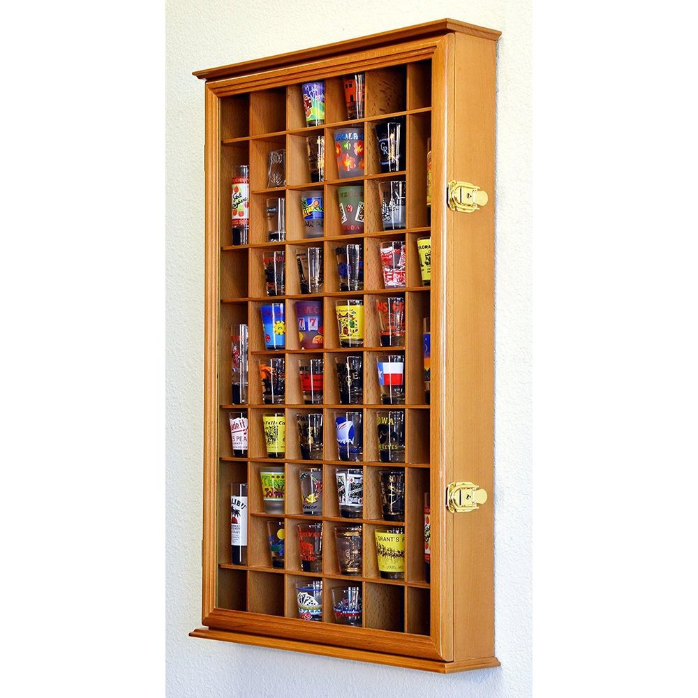 Présentoir mural pour 54 verre - Glass Cabinet Display avis et prix